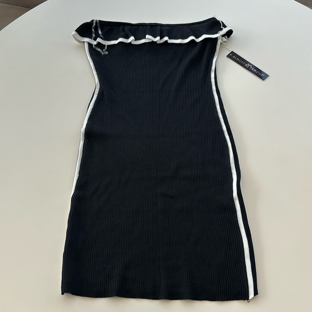 Almost Famous off the shoulder mini dress